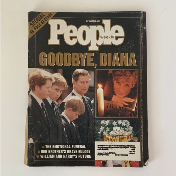 People Magazine Other - Vintage Princess Diana People Weekly Magazine - September 1987 Collectible